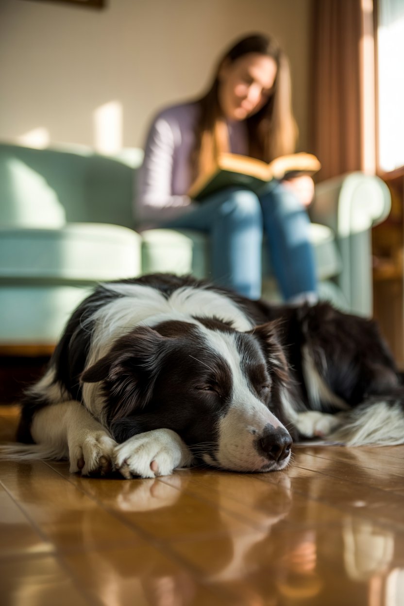 Eine Möglichkeit Stress zu reduzieren ist die konditionierte Entspannung beim Hund. Und das geht auch beim Mensch.