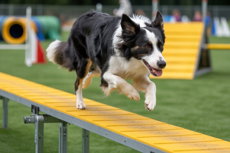 Höheres Verletzungsrisiko im Agility: der junge Border Collie