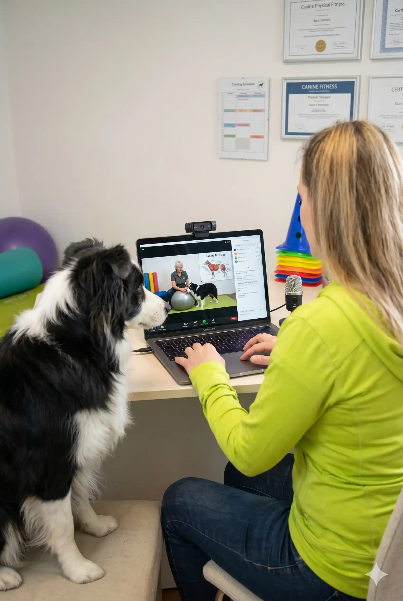 Übungen für den Muskelaufbau können auch gut online in einem Einzeltraining besprochen werden.